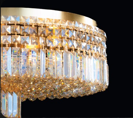 Close to Ceiling Crystal Chandeliers