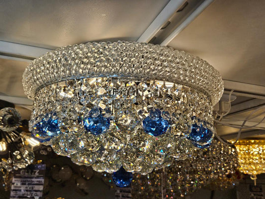 Bagel Design 8-Light Flush Color Chandelier