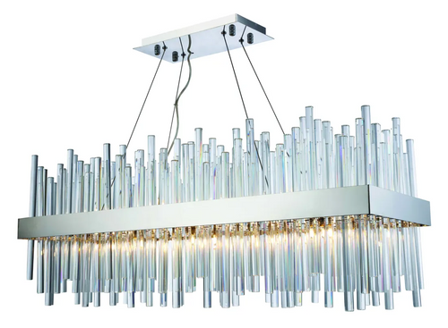 20-Light Manhattan Linear Contemporary Chandelier