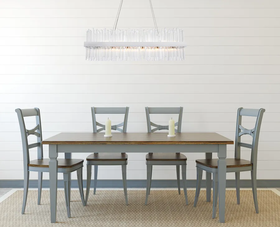 20-Light Manhattan Linear Contemporary Chandelier