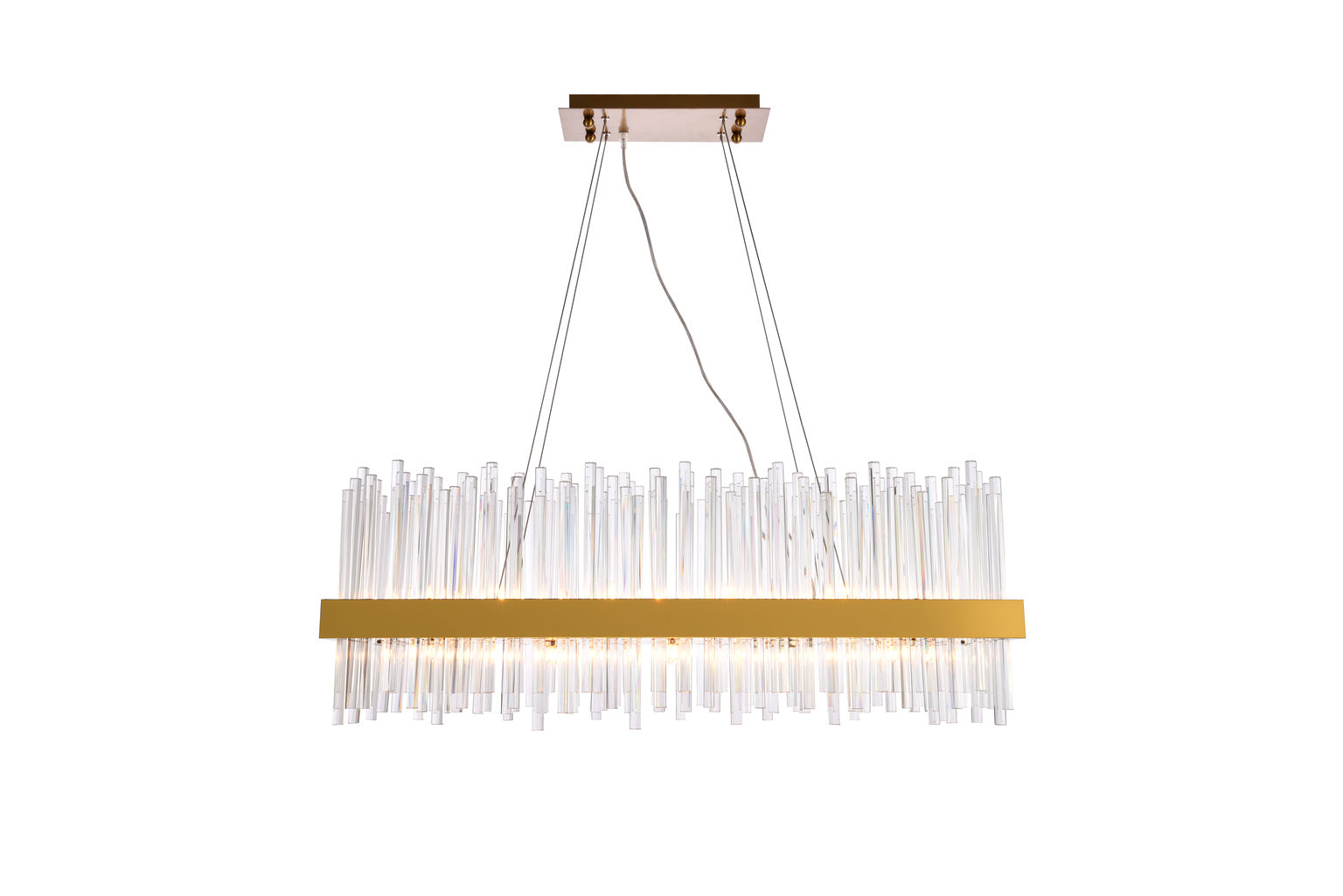 20-Light Manhattan Linear Contemporary Chandelier
