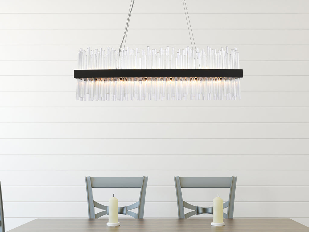 24-Light Manhattan Linear Contemporary Chandelier