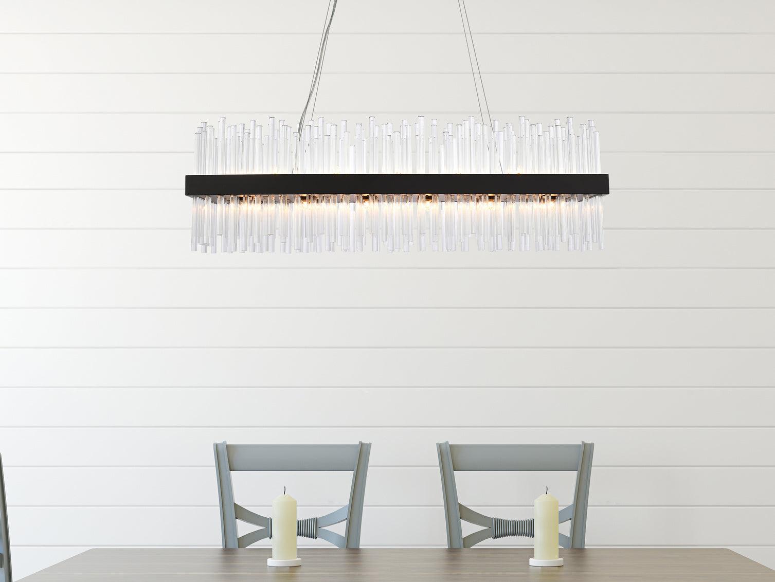 24-Light Manhattan Linear Contemporary Chandelier