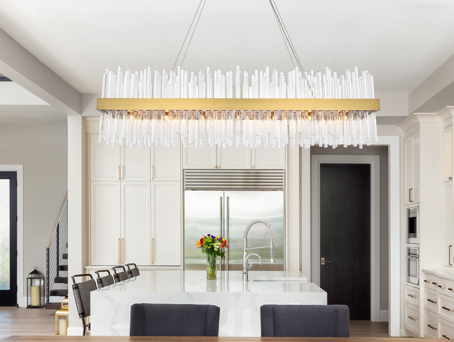 28-Light Manhattan Linear Contemporary Chandelier