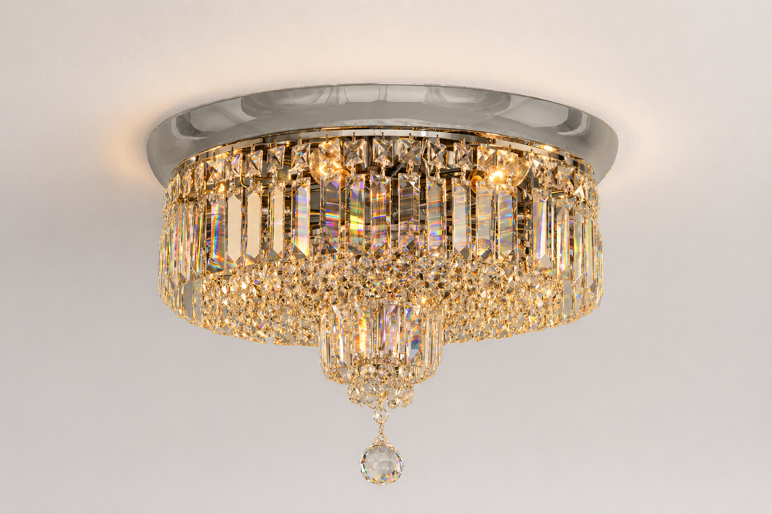 Flush Round Shower Chandelier