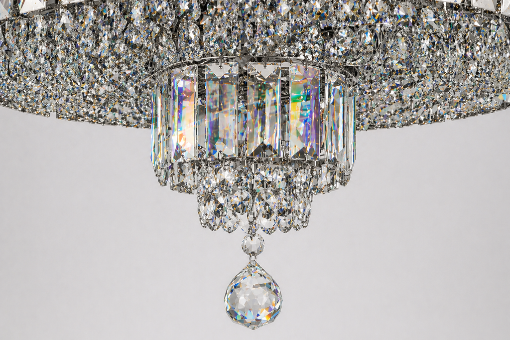Flush Round Shower Chandelier