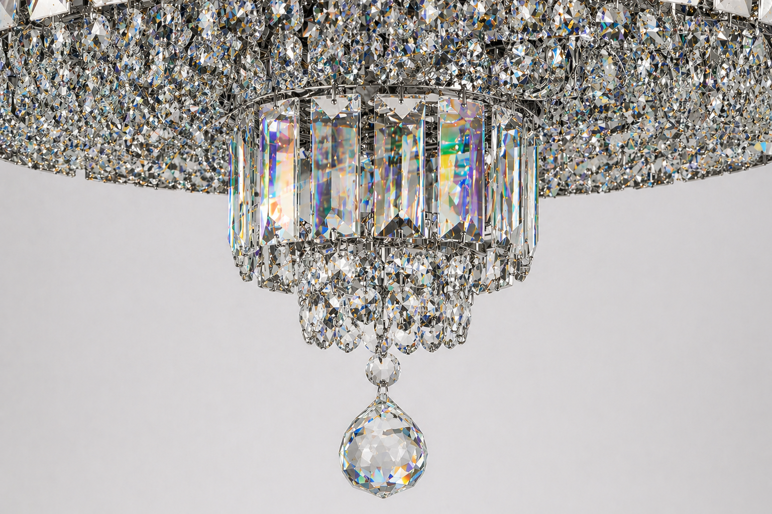Flush Round Shower Chandelier
