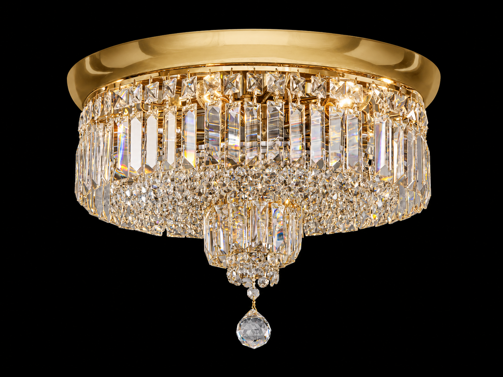 Flush Round Shower Chandelier