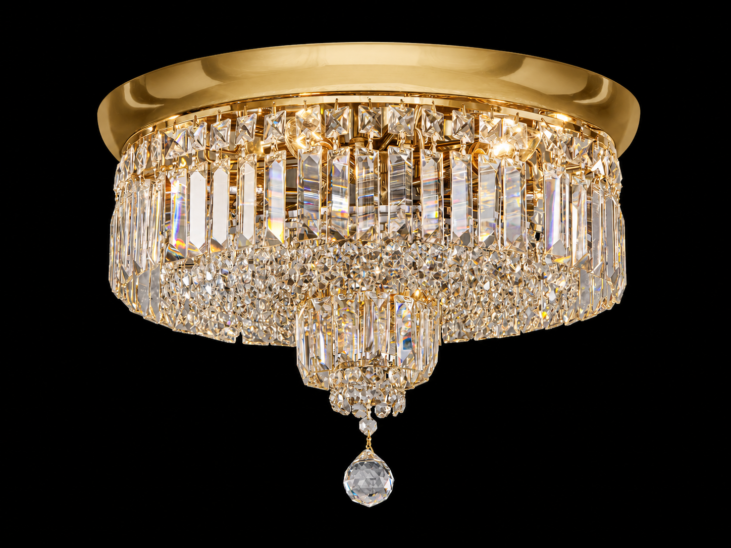 Flush Round Shower Chandelier