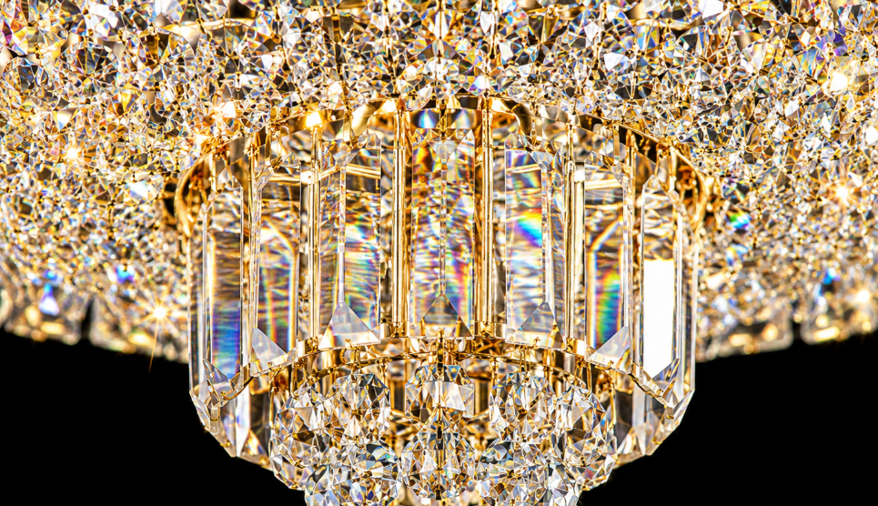 Flush Round Shower Chandelier