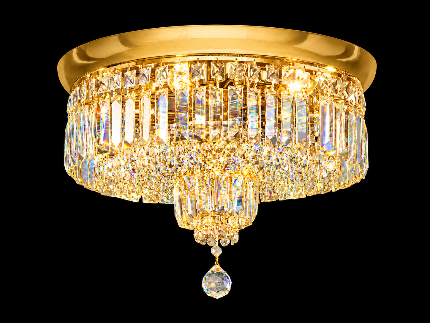 Flush Round Shower Chandelier