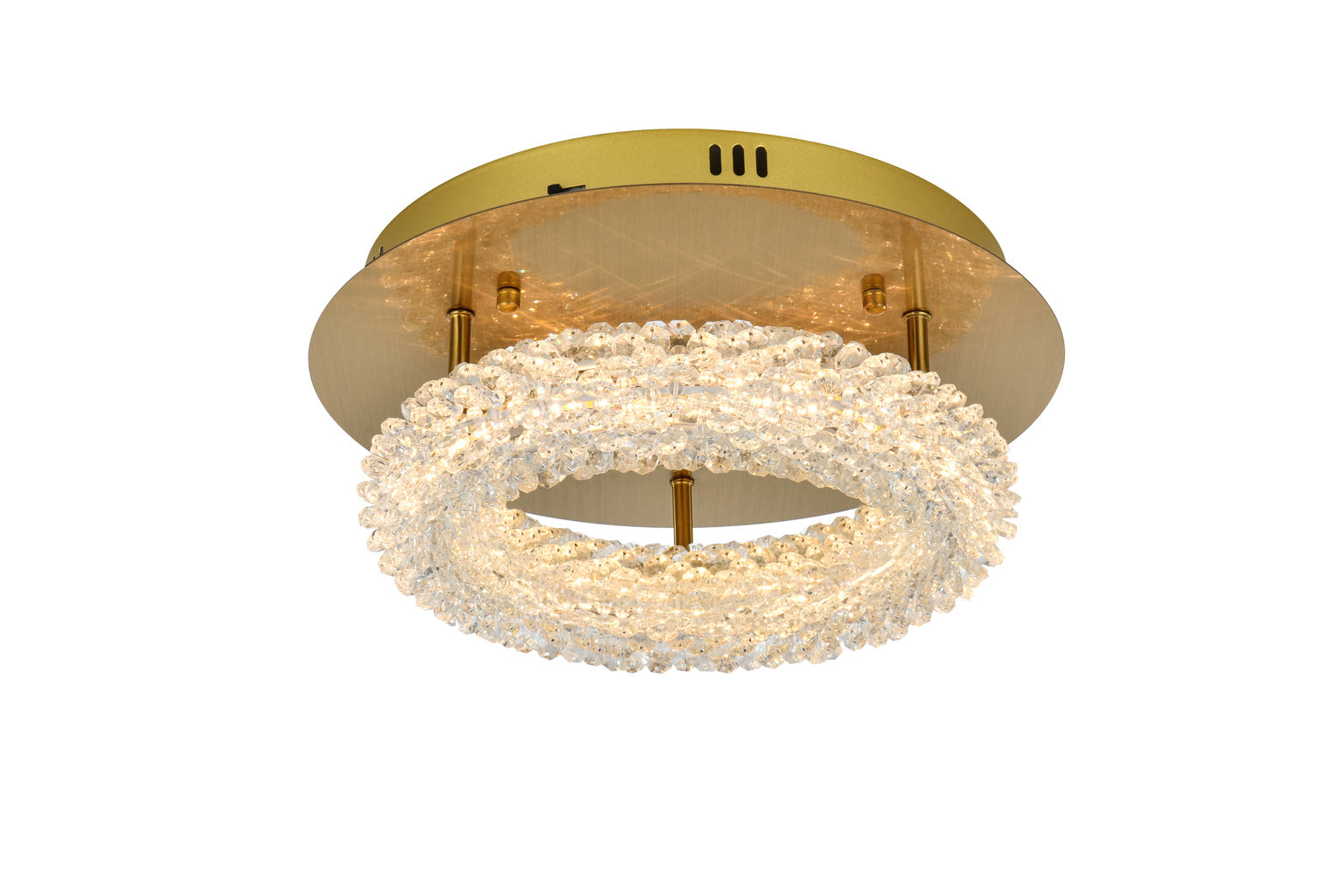 Crystal Jewel Color Selectable Flushmount 14"