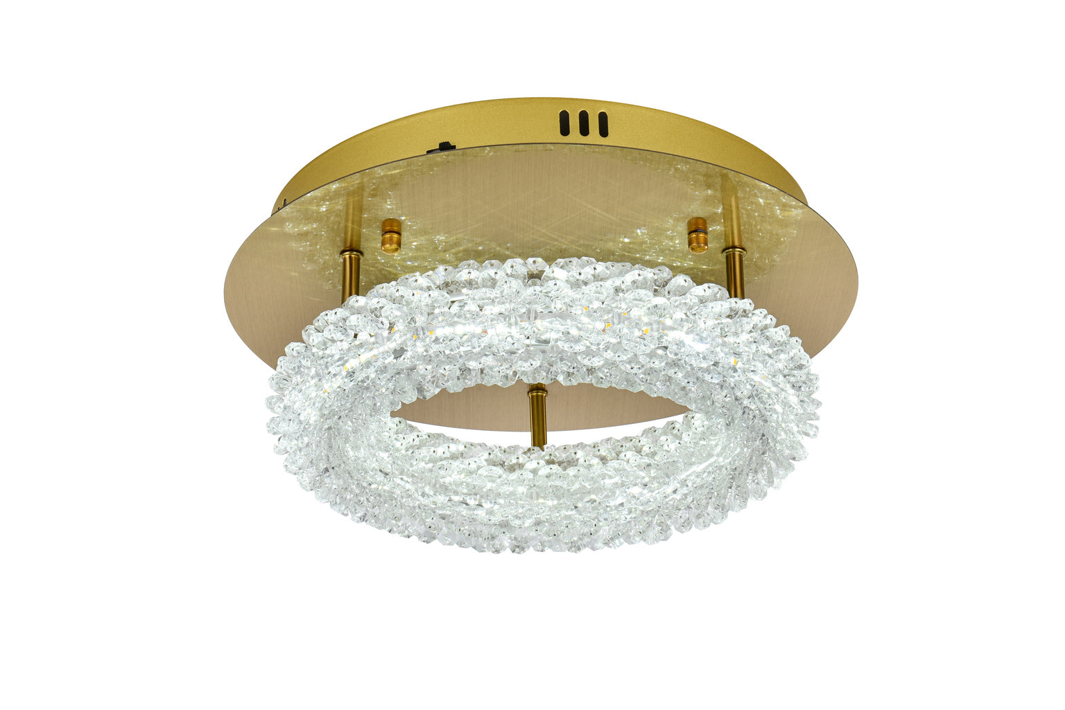 Crystal Jewel Color Selectable Flushmount 14"