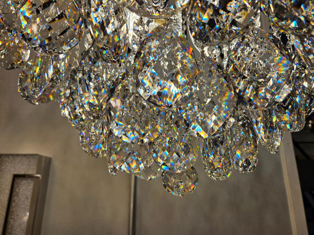 Diamond Rain Black 11-Light Chandelier