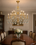 Maria Teresa Chandelier with Swedish Cut Crystals