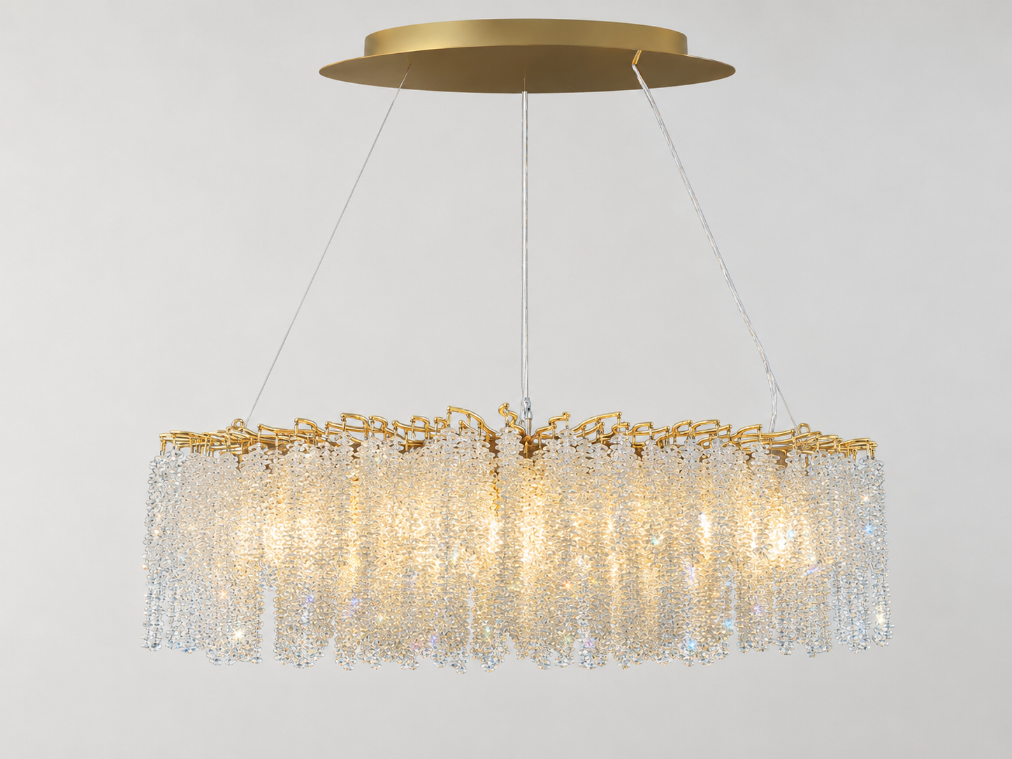 Snowfall Oval Branch Chandelier