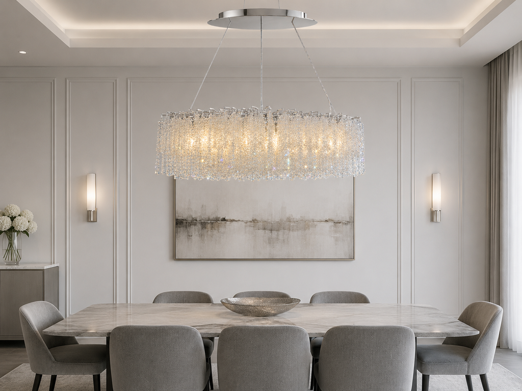 Snowfall Oval Branch Chandelier
