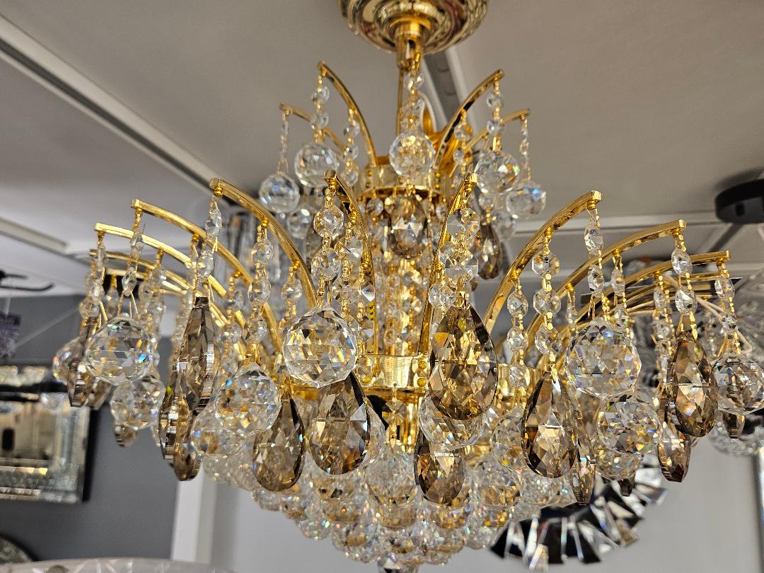 Vogel 9-Light Two Tone Gold Chandelier