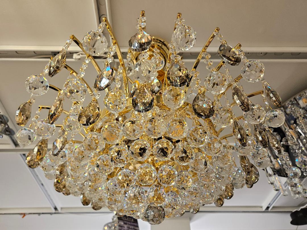 Vogel 9-Light Two Tone Gold Chandelier